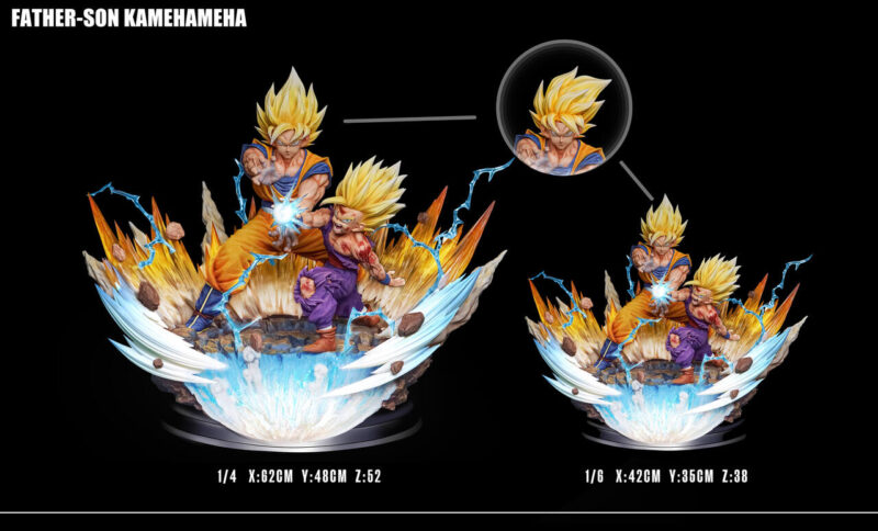 ドラゴンボール - 親子かめはめ波 1/4 スタチュー Figure Class Studio