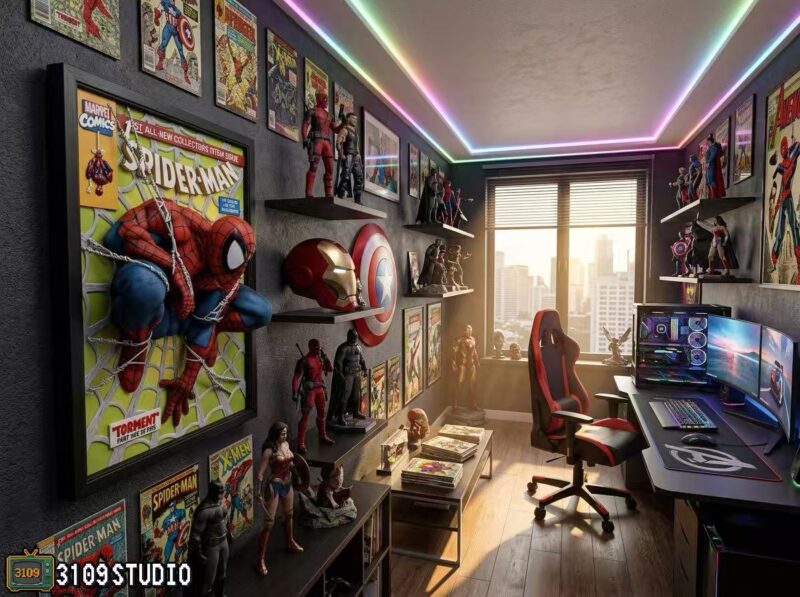 アメコミ - スパイダーマン Spider Man 1/4 スタチュー 3109 Studio