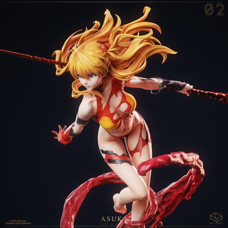 エヴァンゲリオン - アスカ 1/4 スタチュー Cast Design 6 エヴァンゲリオン - アスカ 1/4 スタチュー Cast Design