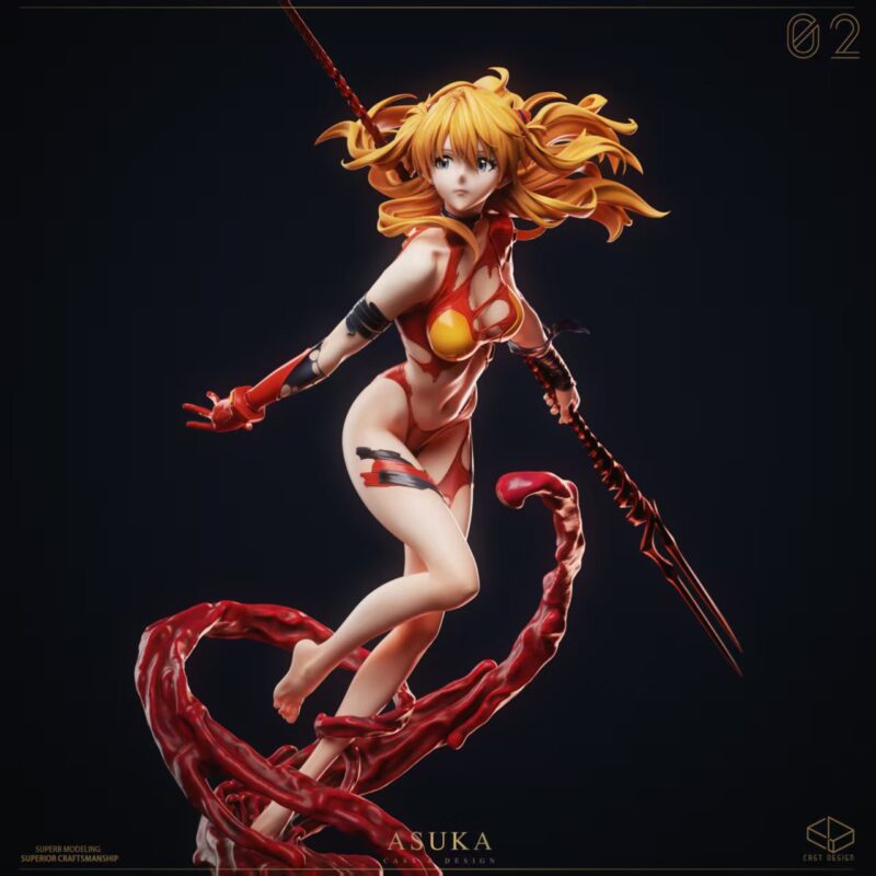 エヴァンゲリオン - アスカ 1/4 スタチュー Cast Design 9 エヴァンゲリオン - アスカ 1/4 スタチュー Cast Design