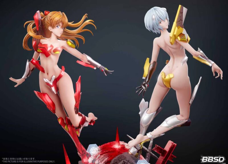 エヴァンゲリオン - アスカ & レイ スタチュー BBSD Studio