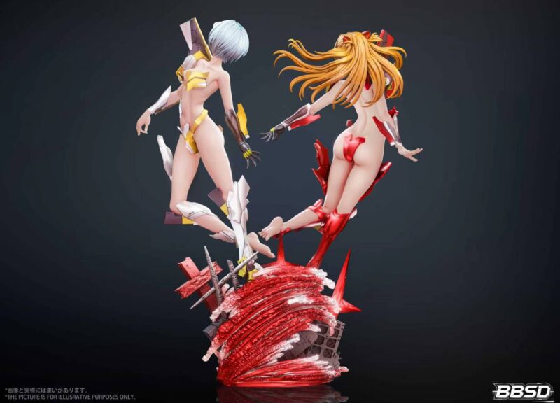 エヴァンゲリオン - アスカ & レイ スタチュー BBSD Studio
