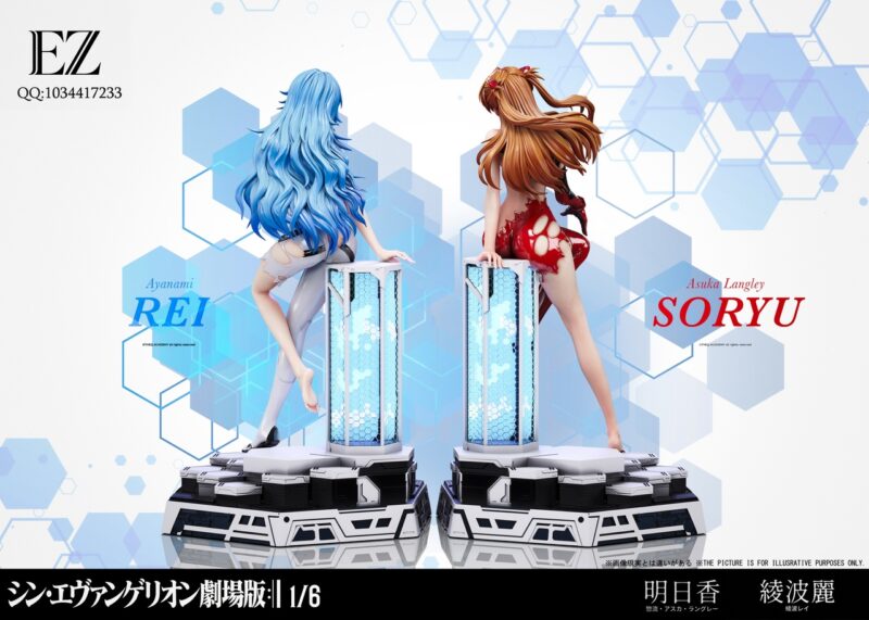 エヴァンゲリオン - アスカ & 綾波レイ 1/6 スタチュー EZ Studio