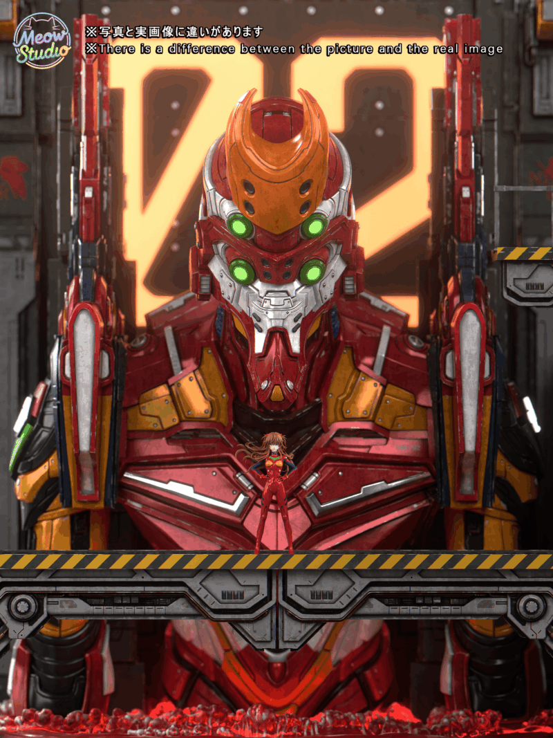 エヴァンゲリオン - EVA-02 & アスカ 1/6 スタチュー Meow Studio 3 エヴァンゲリオン - EVA-02 & アスカ 1/6 スタチュー Meow Studio