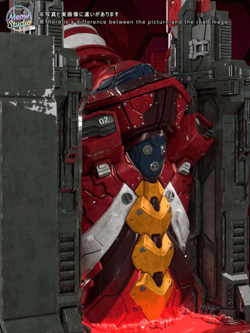 エヴァンゲリオン - EVA-02 & アスカ 1/6 スタチュー Meow Studio 7 エヴァンゲリオン - EVA-02 & アスカ 1/6 スタチュー Meow Studio