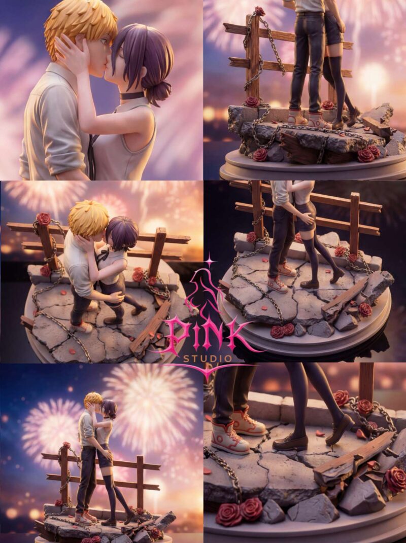 チェンソーマン - デンジ & レゼ Kiss 1/6 スタチュー PINK Studio 4 チェンソーマン - デンジ & レゼ Kiss 1/6 スタチュー PINK Studio