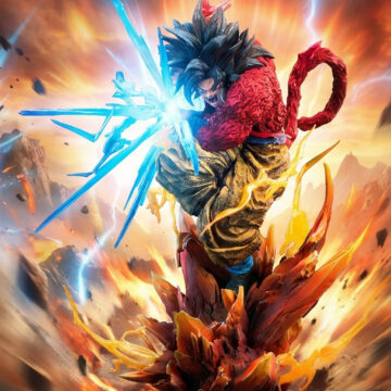 ドラゴンボール - 超サイヤ人4 & 超サイヤ人5 孫悟空 1/6・1/4 スタチュー Iron Curtain Studio