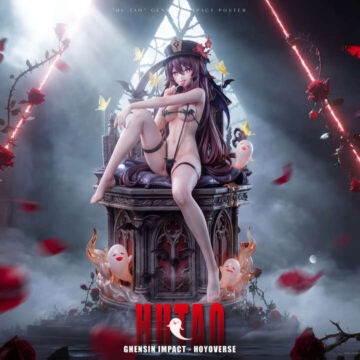 原神 - 胡桃（フータオ） 1/6 スタチュー Pink Mushroom Studio