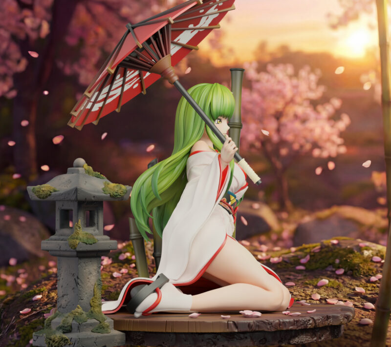 反逆のルルーシュ - C.C. 着物 1/6 スタチュー Surreal Studio