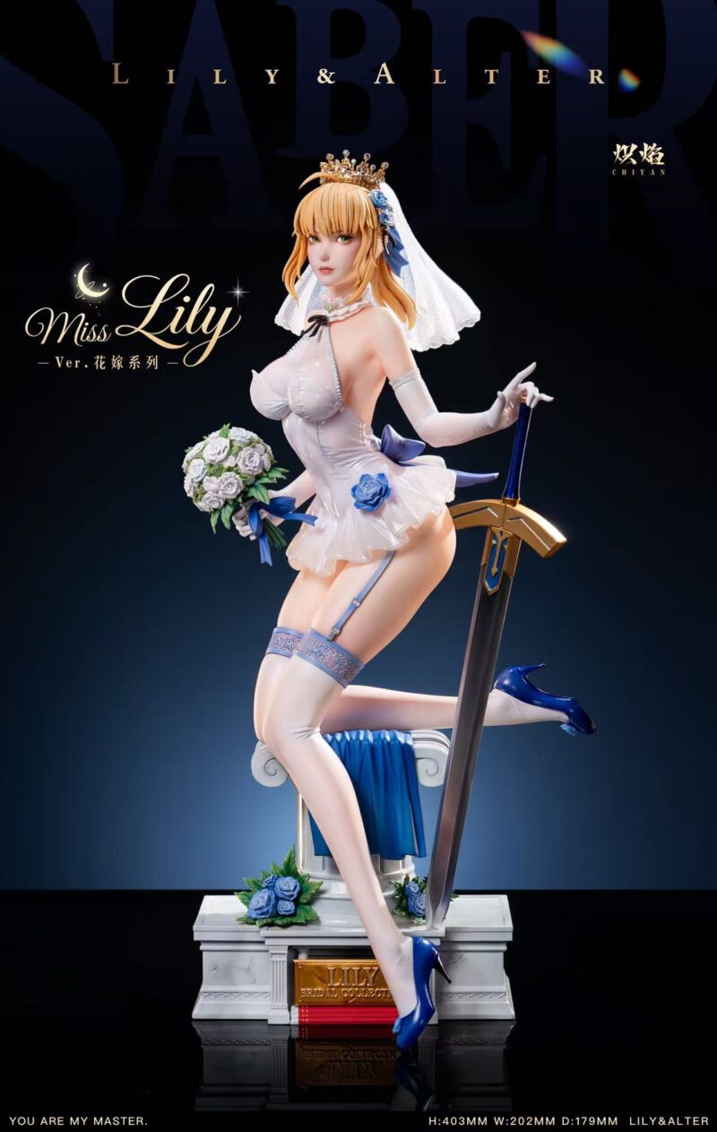 Fate - Wedding Dress アルトリア & オルタ 1/4 スタチュー ChiYan Studio