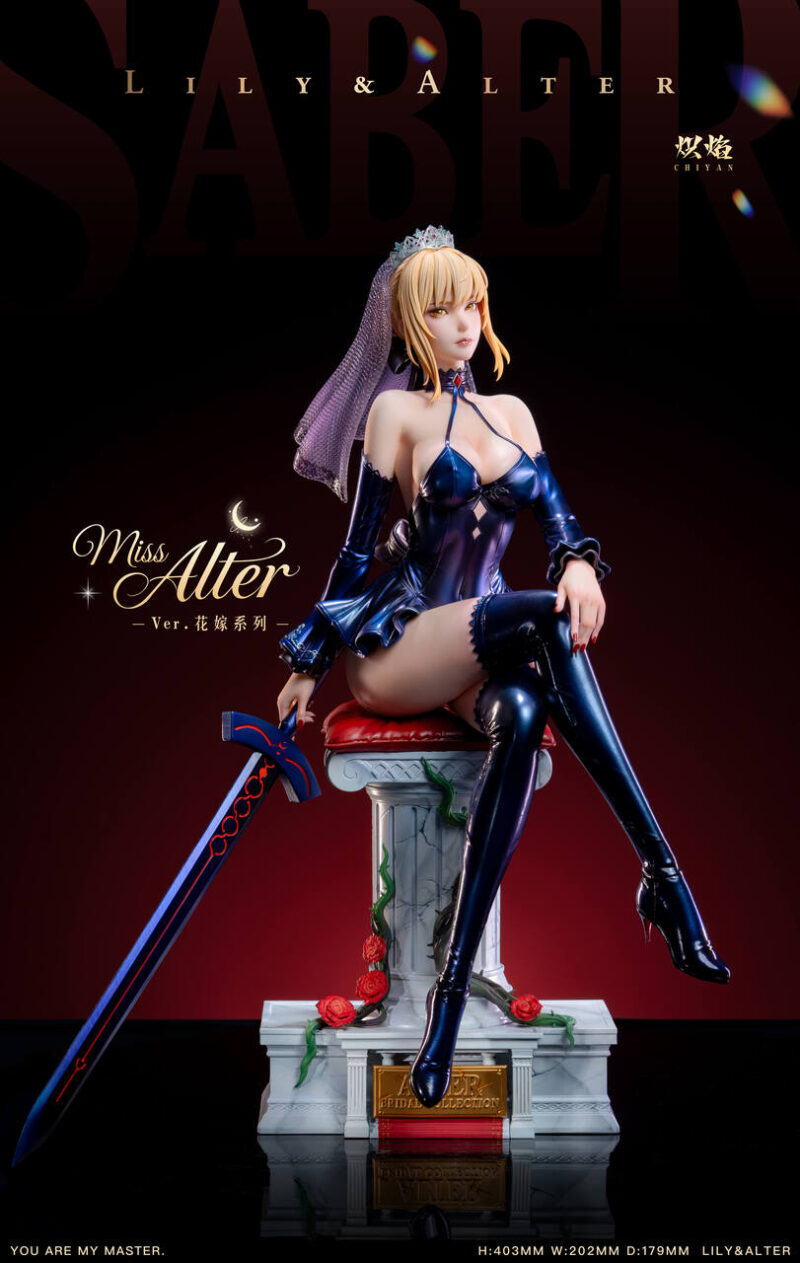 Fate - Wedding Dress アルトリア & オルタ 1/4 スタチュー ChiYan Studio