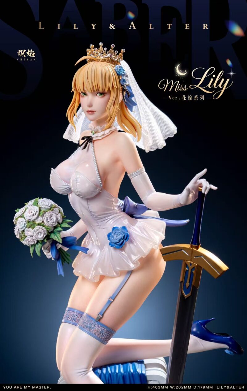 Fate - Wedding Dress アルトリア & オルタ 1/4 スタチュー ChiYan Studio