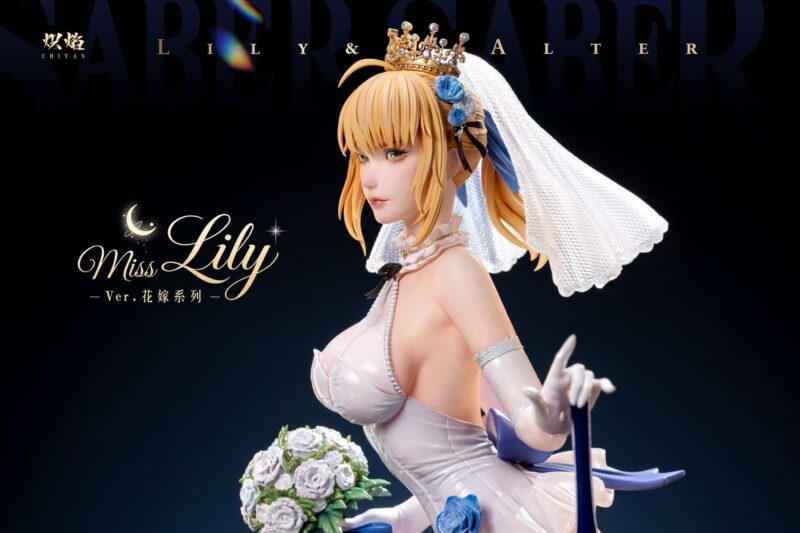 Fate - Wedding Dress アルトリア & オルタ 1/4 スタチュー ChiYan Studio