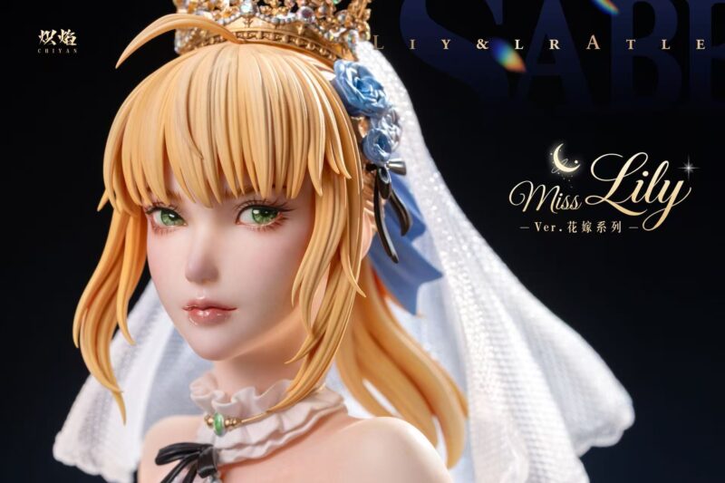Fate - Wedding Dress アルトリア & オルタ 1/4 スタチュー ChiYan Studio