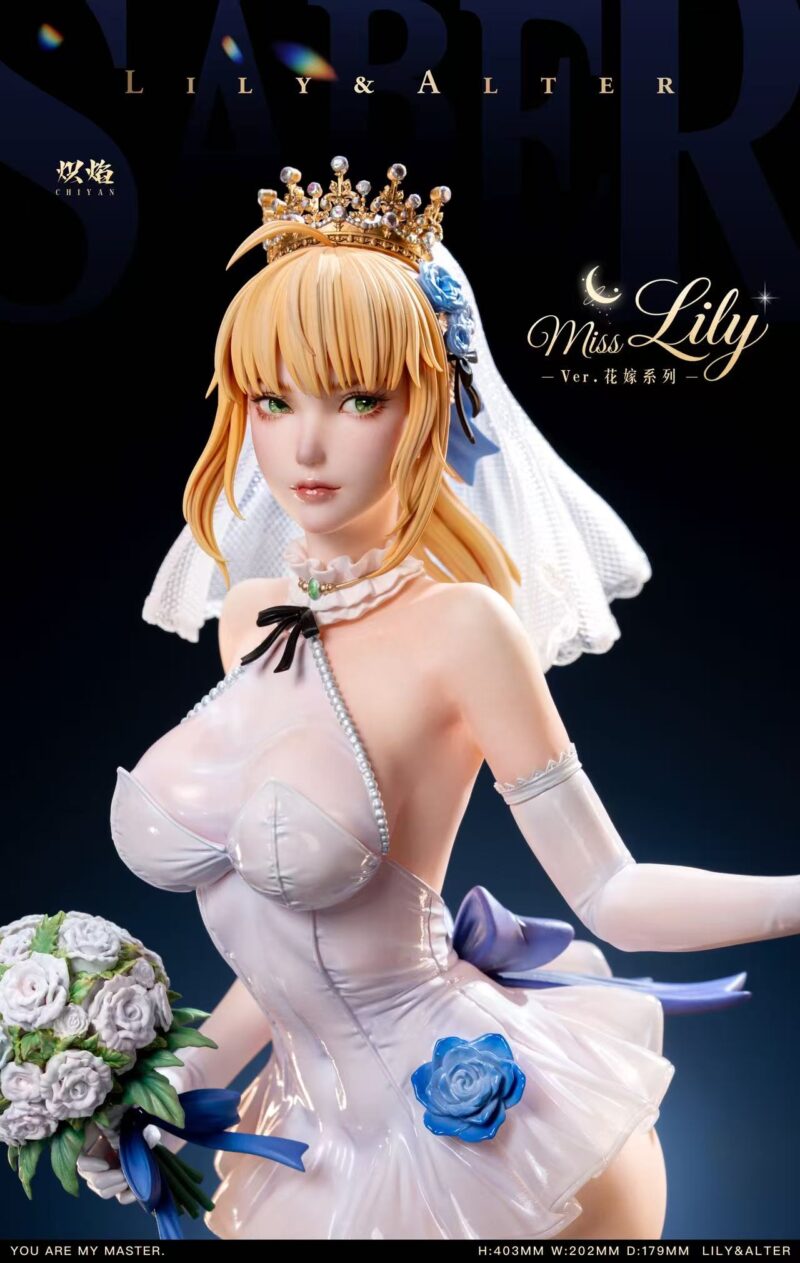 Fate - Wedding Dress アルトリア & オルタ 1/4 スタチュー ChiYan Studio