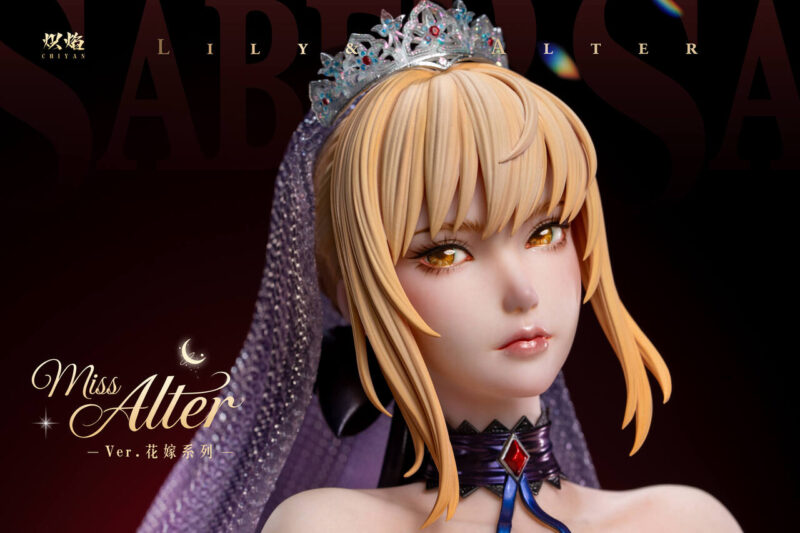 Fate - Wedding Dress アルトリア & オルタ 1/4 スタチュー ChiYan Studio