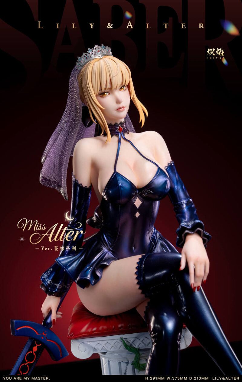 Fate - Wedding Dress アルトリア & オルタ 1/4 スタチュー ChiYan Studio