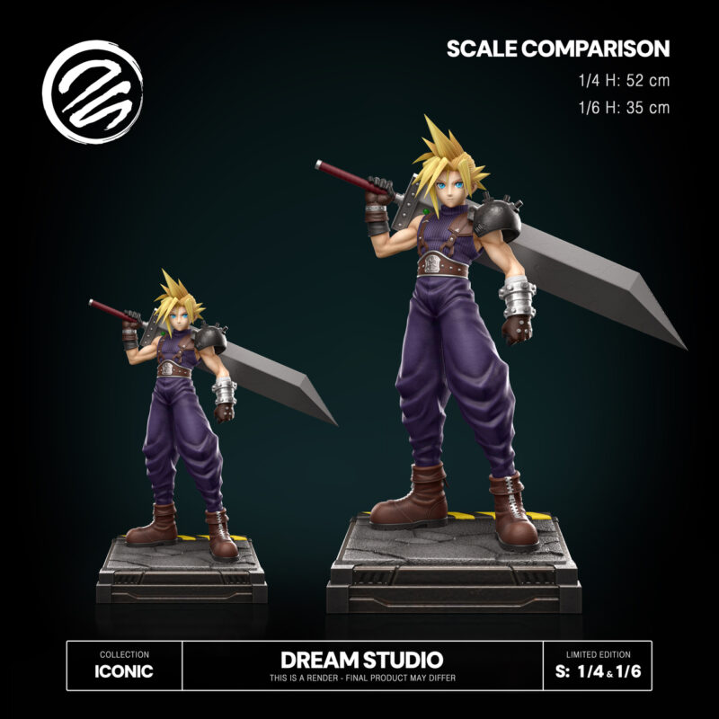FINAL FANTASY - クラウド FFVII 1/4 スタチュー Dream Studio 4 FINAL FANTASY - クラウド FFVII 1/4 スタチュー Dream Studio