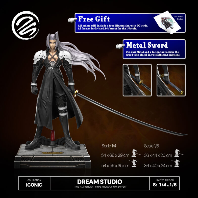 FINAL FANTASY - セフィロス FFVII 1/6・1/4 スタチュー Dream Studio