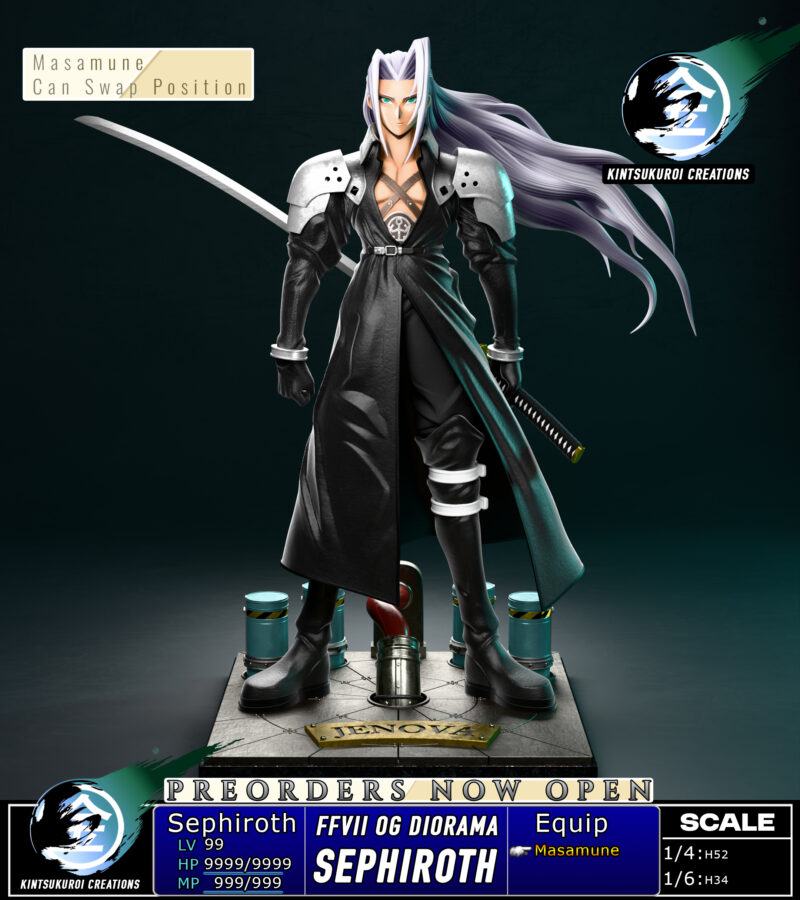FINAL FANTASY - FFVII セフィロス 1/6・1/4 スタチュー Kintsukuroi Creations