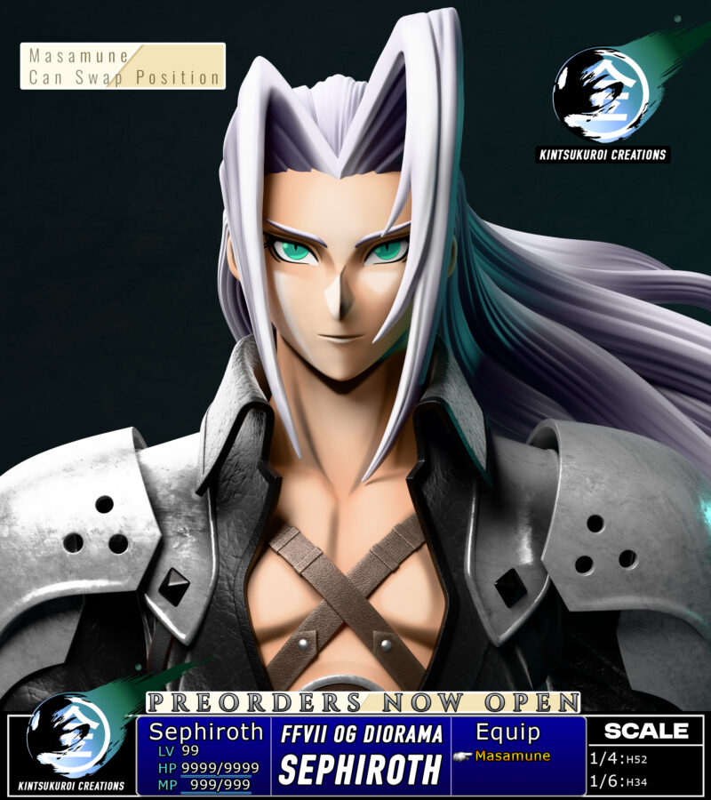 FINAL FANTASY - FFVII セフィロス 1/6・1/4 スタチュー Kintsukuroi Creations