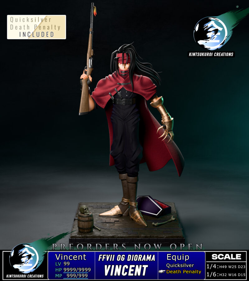 FINAL FANTASY - FFVII ヴィンセント 1/6・1/4 スタチュー Kintsukuroi Creations