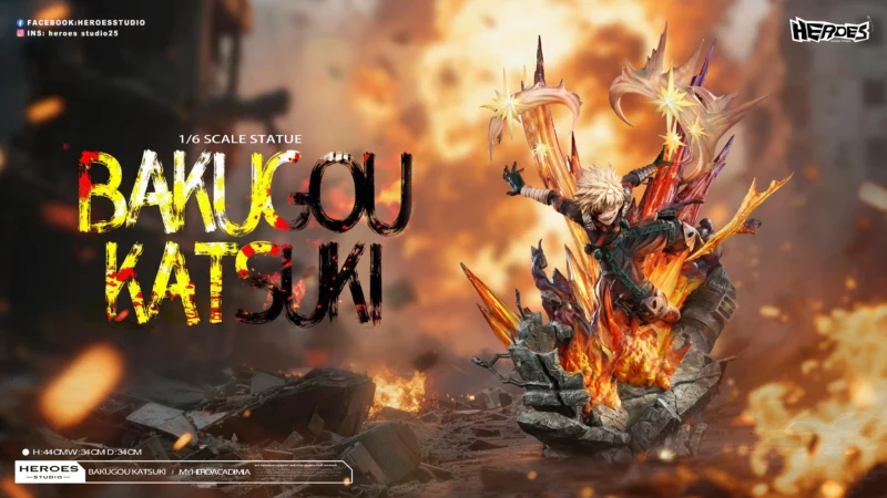 僕のヒーローアカデミア - 爆豪勝己 1/6 スタチュー Heroes Studio
